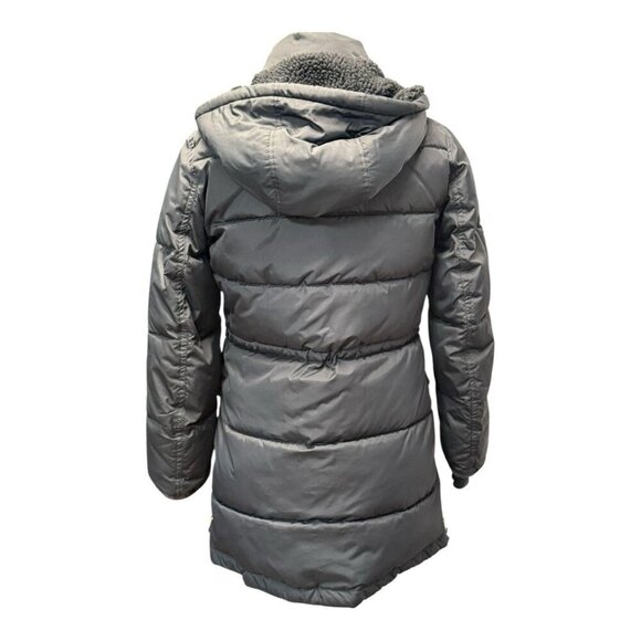 J Crew Womens Puffer Jacket~Size XS Petite~Black Midthigh Zip Pockets L11 36 - Picture 6 of 14